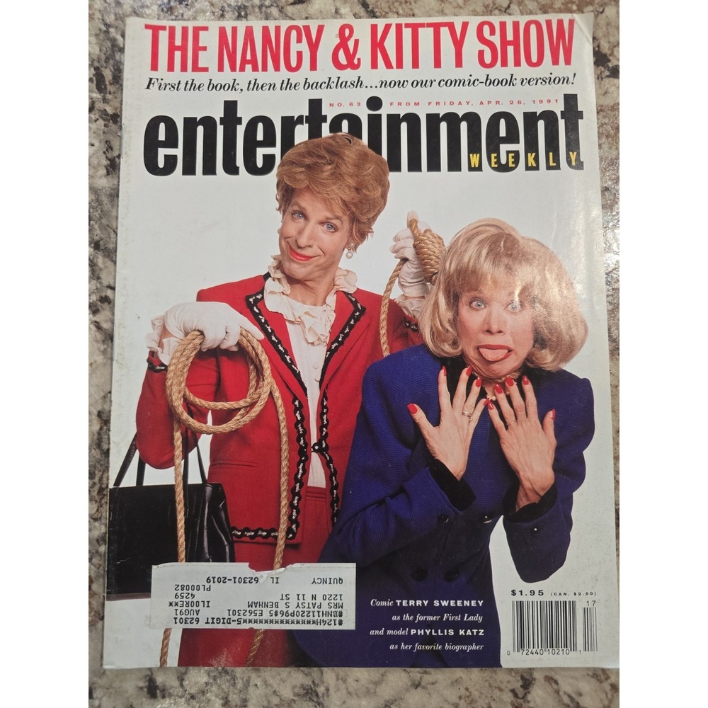 Entertainment Weekly Magazine Apr 26 1991 No. 63 Nancy & Kitty Show Warner